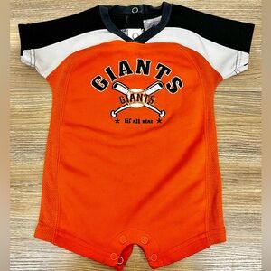 MLB Giants San Francisco Infant Romper Size 6/9M